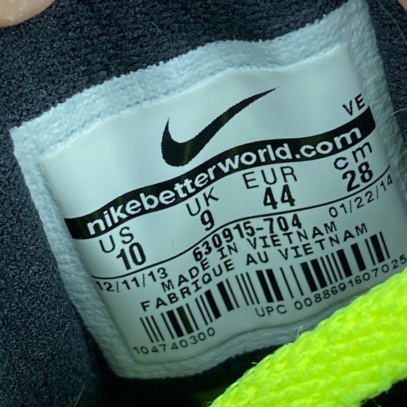 Nike Zoom Fly Volt Yellow Blue Black Running Shoe 630915-704 Men’s Size 10 - Picture 12 of 12